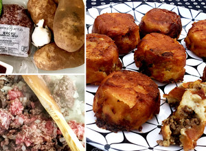 A picture of Wagyu Ground Beef Papas Rellenas (Stuffed Potatoes).