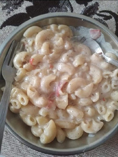 A picture of White Sauce Macaroni Pasta.