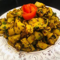 A picture of Zeera aloo.
