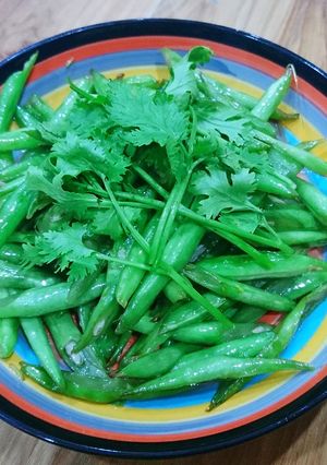 Hình của món Đậu cô ve xào tỏi.