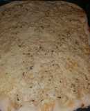 Pizza de pollo con crema