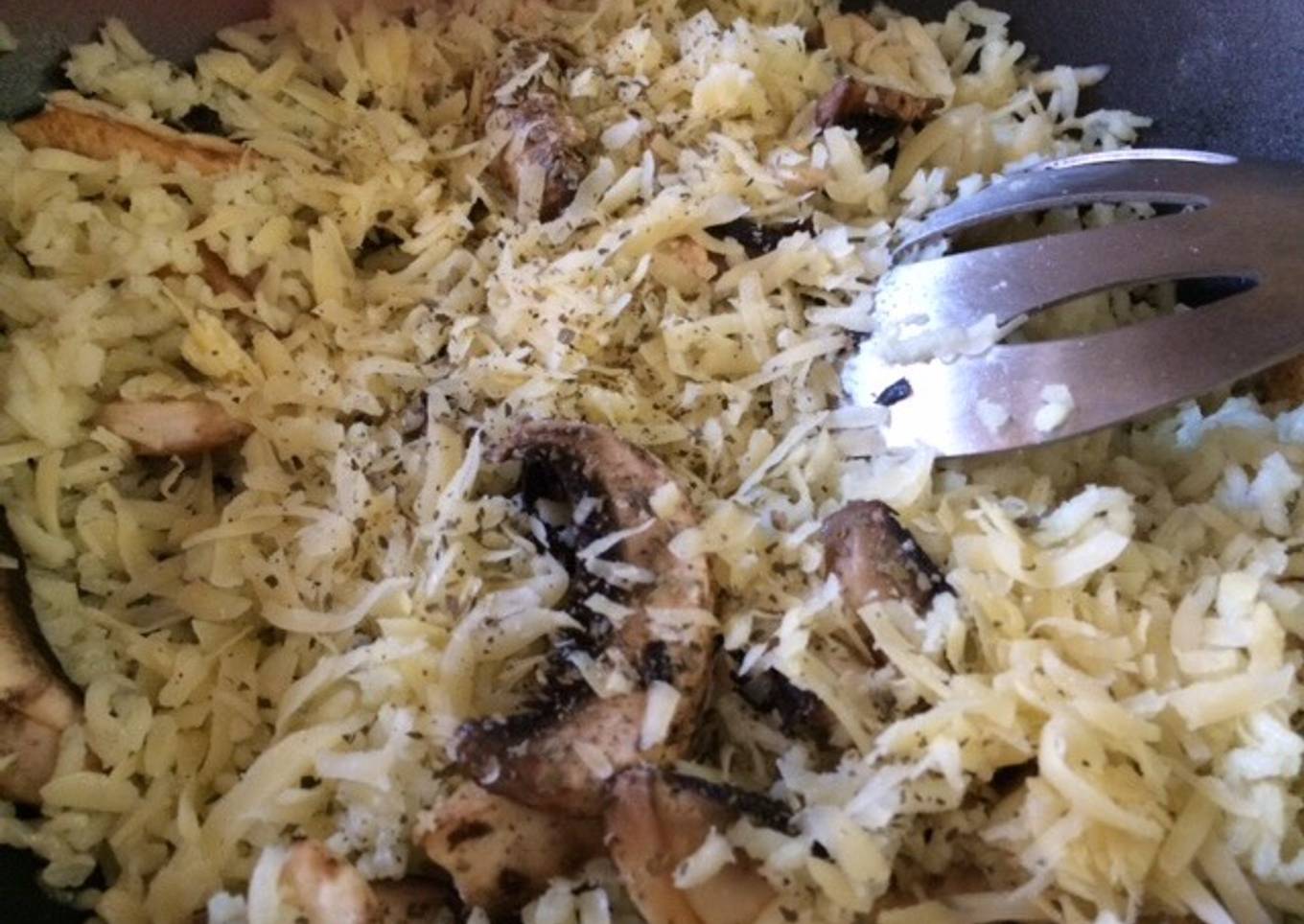 "Risotto" con champiñones