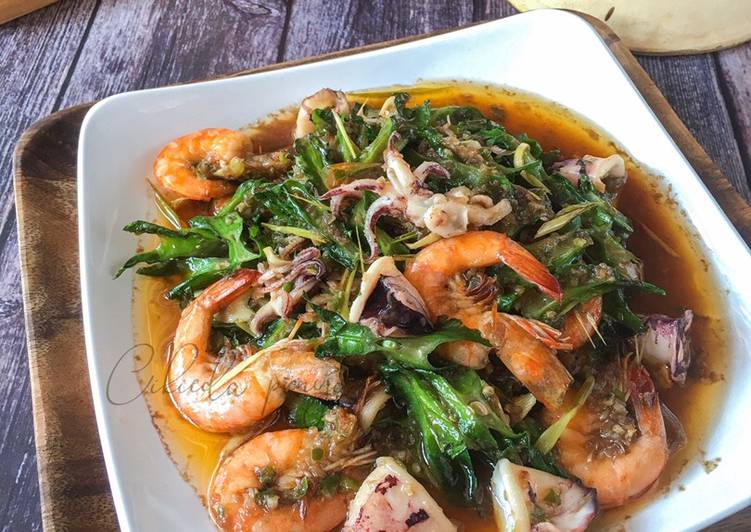 Cara Memasak #MAHN Seafood goreng Cili yang Murah