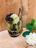ไอศกรีมชาเขียวมัทฉะกับถั่วแดงอะซึกิ