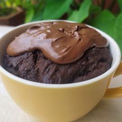 A picture of Nutella Mug Cake Recipe | No Egg | Cake In A Cup.