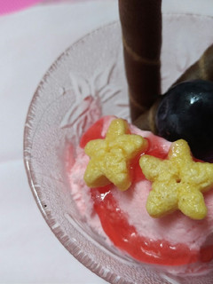 Foto resep Es Krim Stroberi Simple