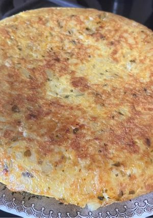Una foto de Tortilla rellena de Jamón York y Queso