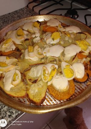 Una foto de Verdura al horno gratinada