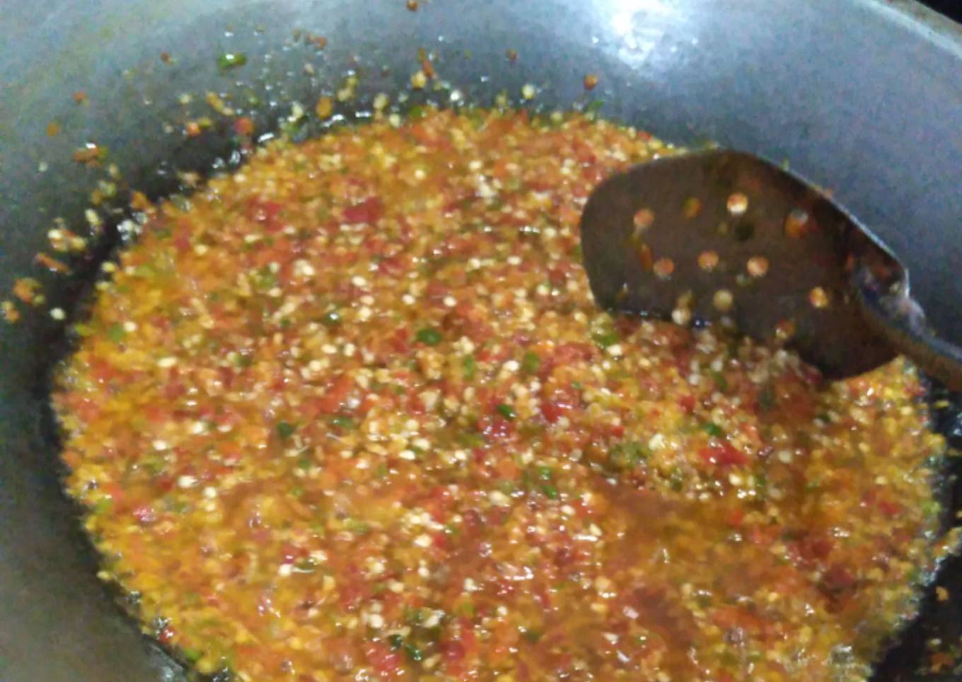 Sambal ayam geprek ala bensu