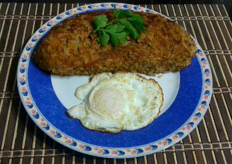 Tacu tacu de Arroz con Lentejas