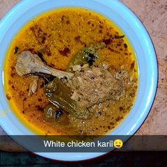 White Chicken karahi A picture of White Chicken karahi.