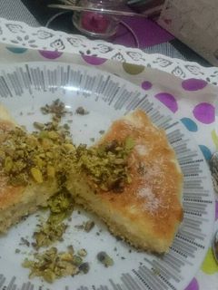 صورة لوصفة بسبوسه بالقشطه