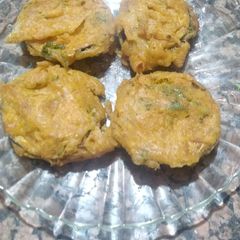 Besan pakora of Brinjal A picture of Besan pakora of Brinjal.