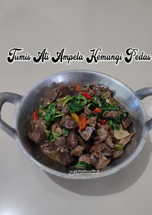 Foto resep Tumis Ati Ampela Kemangi Pedas