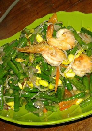 Foto resep Tumis kacang panjang mix udang kecambah