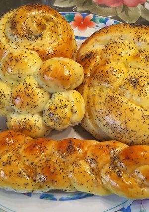 Una foto de Pan casero paso por paso: Jalá (pan trenzado delicioso y fácil)