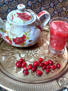 عکسی از دستور چای (دمنوش) زغال اخته