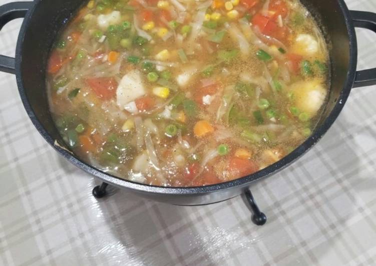 Recipe of Homemade Vegetables Soup