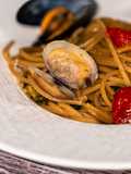 Spaghetti with Three Shellfish: Clams, Cockles & Mussels