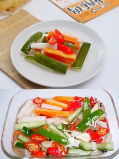 Foto resep Acar Tiga Warna / Tricolor Pickles