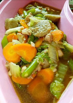 Foto resep Capcay kuah bakso