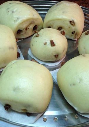 牛奶(核桃)饅頭 的食譜成品照片