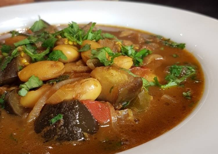 Step-by-Step Guide to Make Butter beans curry with aubergine (vegetarian/vegan/glutenfree)