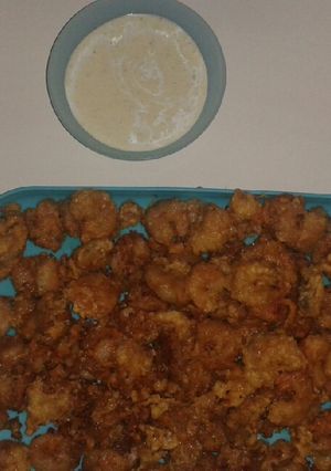 Una foto de Camarones rebozados
