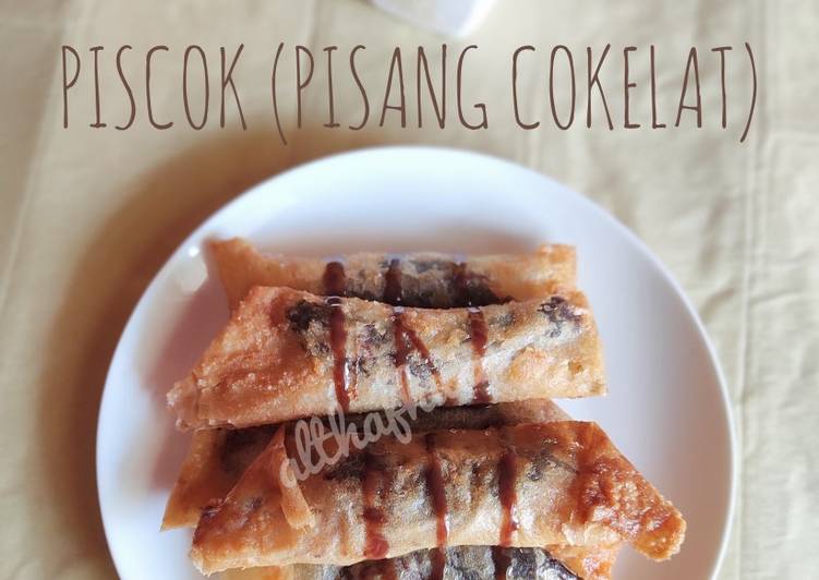 step by step  Piscok (Pisang Cokelat) Jadi, Enak