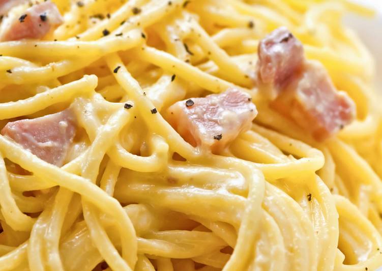 Cara Gampang Menyiapkan Spaghetti carbonara 🍝 yang Enak Banget