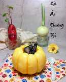 Gà ác chưng bí đỏ