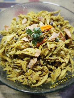Foto resep Tongkol suwir bumbu kuning