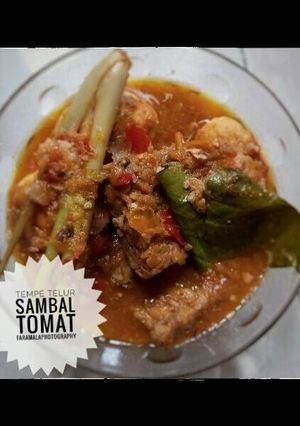 Foto resep Tempe telur sambal tomat