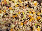 A picture of picadillo with olives