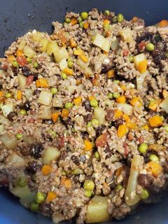 A picture of Picadillo - Ground beef.