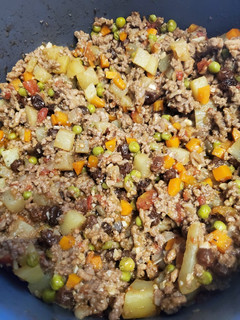 A picture of Picadillo - Ground beef.