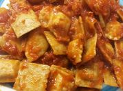 Una foto de pasta ravioles de pollo