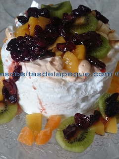 Una foto de Tarta Paulova a mi manera con Thermomix (ligera)