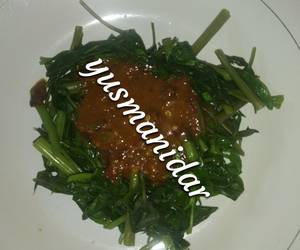 Resep mudah 63.Rujak kangkung Enak Sempurna