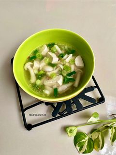 Foto resep Sup Tahu Putih Jamur Shimeji