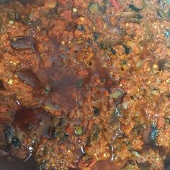 A picture of Ofada Stew.