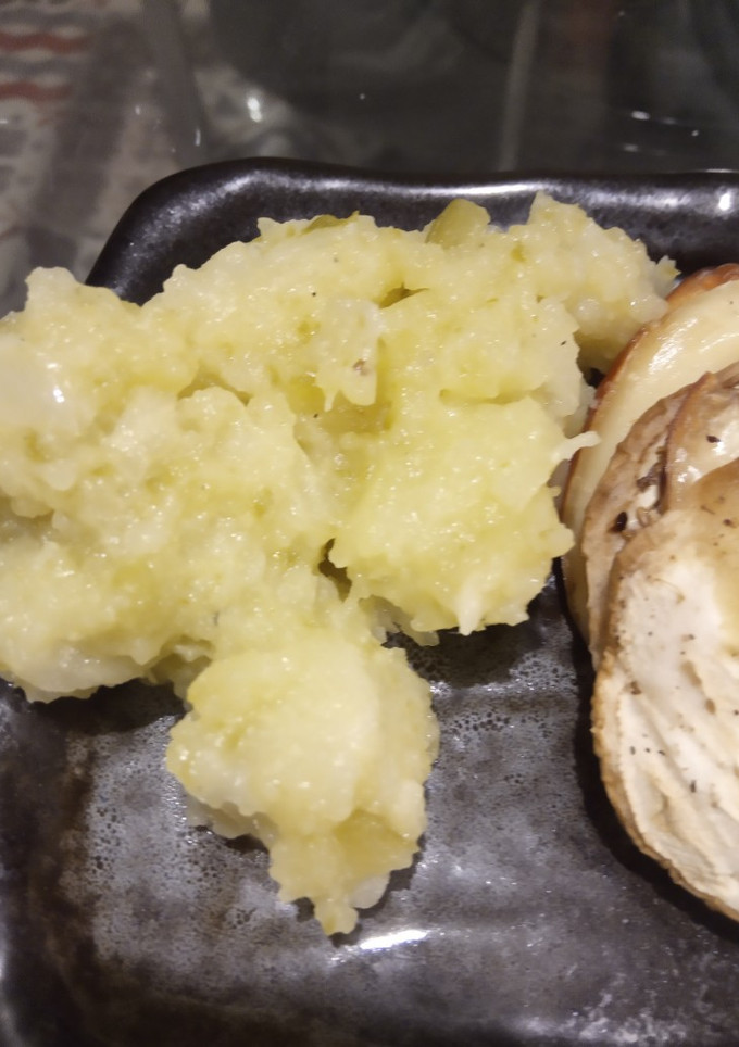 Una foto de Puré de chayote espinoso