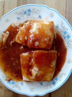 Una foto de Bacalao con tomate al microondas