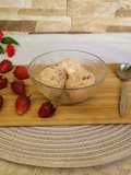 Helado de frutilla a la crema