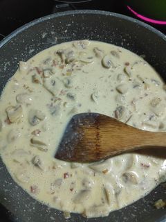 Una foto de Salsa carbonara