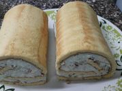 Una foto de pionono de roquefort