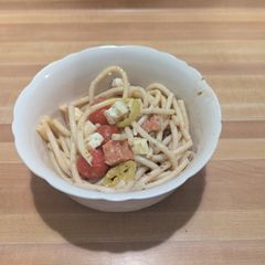 A picture of Greek noodles.