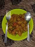 Bellpepper chilli Soya chunks
