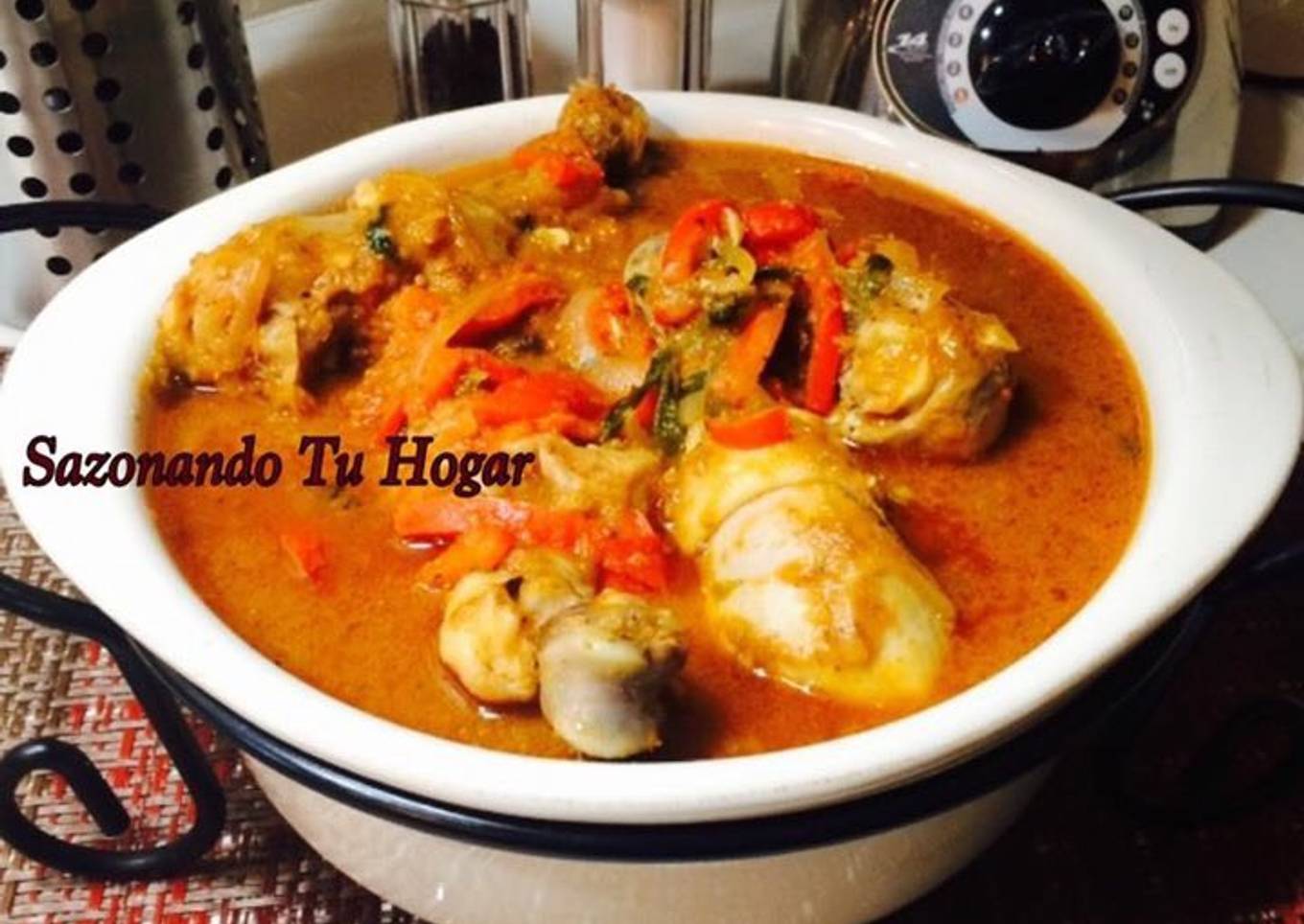 Pollo al estilo chilindrón🐣🐔🐣🐥