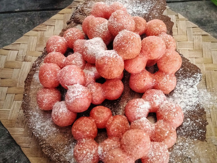 Resep Donat Ketan Kulit Buah Naga Anti Gagal